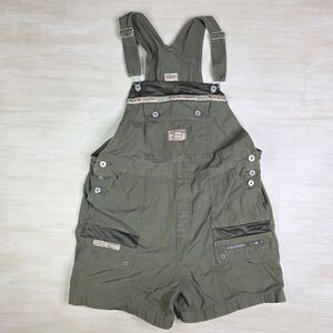 Vintage BUM Equipment Shortalls Womens Size XL Green 90s Y2K Bib Overalls Shorts